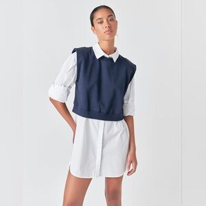 By Anthropologie muscle sweatshirt in beige